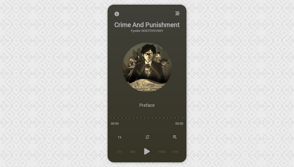 Vue Music Players - Audio book player