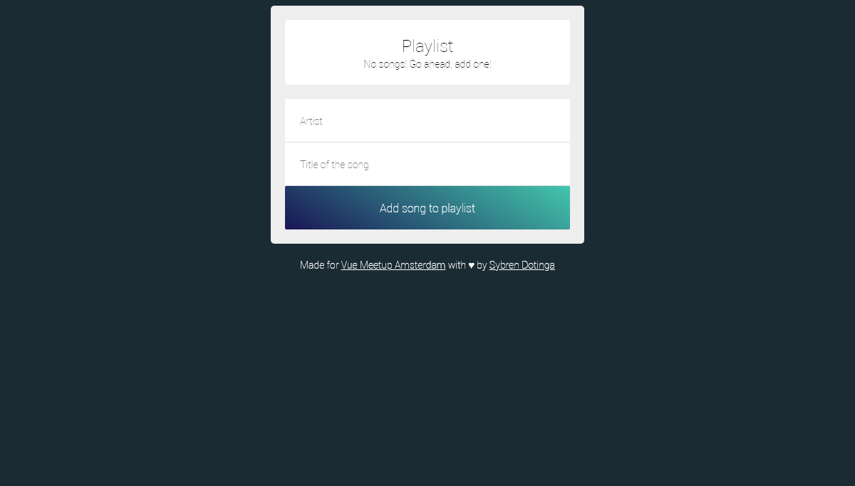 Vue Music Players - VueJS "Music player" with Vuex